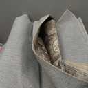 GENIMO 8X10 Area Rugs for Living Room, Machine Washable Vintage Floor Cover Foldable Modern Non Slip Rug, Low Pile Soft Indoor Carpet Floral Print Mat Rug,Bedroom/Dining Room/Home Office,Taupe