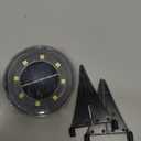 Flacchi Solar Ground Lights - Solar Powered Lights Outdoor Solar Disk Light Waterproof Landscape Light for Patio Yard Pathway Walkway Driveway (Warm White, 2 Pack)