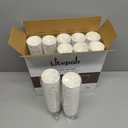 LITOPAK 500 Pack 4 oz Paper Cups, Brown Disposable Hot Coffee Cups for Party, Picnic, Travel, and Events