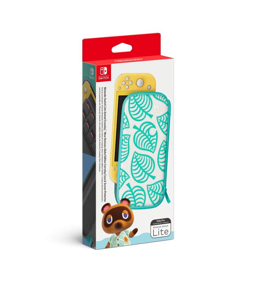Nintendo Switch Lite Animal Crossing: New Horizons Aloha Edition Carrying Case & Screen Protector - Switch