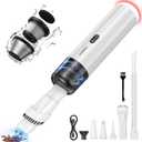 Chuboor Handheld Vacuum, 13000PA Powerful Cordless Rechargeable Car Vacuum Cleaner, Portable Mini Vacuum with LED SOS Light, Small Dust Buster (P16-White)