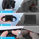 FASTSNAIL Charging Stand for PS Portal Compatible with Hard/Soft Cover, RGB Charge Station for TPU/EVA/Silicone Protective Case When Charging, Charge Holder for PlayStation 5 Portal (Black/White)