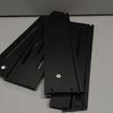 Bamboo 2 Tier Fruit Basket for Kitchen Counter, Large Capacity Fruit Storage Countertop, Fruit Holder, Wood Pantry Organizers and Storage, Kitchen Countertop Organizer With Two Banana Hangers (Black)