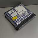 Nayoroom Navy Blue Gingham Duvet Cover Queen Size 100% Washed Cotton Plaid Checkered Duvet Cover 3 Pieces Soft Breathable Grid Farmhouse Dorm Bedding Set for All Seasons