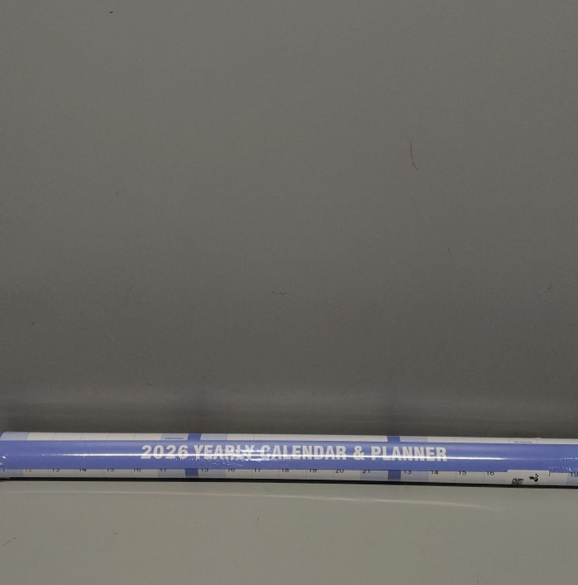 24" x 36" SwiftGlimpse 2026 Wall Calendar Erasable Large Wet & Dry Erase Laminated 12 Month Annual Yearly Wall Planner, Reversible, Horizontal/Vertical, Navy