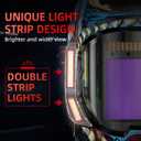 ANDELI Welding Helmet with 4 LED Light, Panoramic Large Viewing Screen 3.94"X3.74" True Color Auto Darkening Welding Helmet, 4 Arc Sensor 4/5-9/9-13 Type-C Charging MONERDB-LED-PRO, L