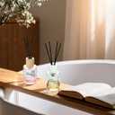 2 x Reed Diffuser - Sea Guaiac Wood&Pink Peony 4.06oz (120ml) 2 Packs Essential Oil Reed Diffuser Set with 16 Sticks, Long Lasting Fragrance for Home, Bathroom, Bedroom, Room, Decor