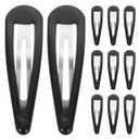 Baluue Snap Hair Clips No Slip Black Barrettes for Women Teens 50-Pack Strong Grip Hair Accessories for Everyday Casual and Party Hairstyles