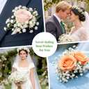 36 Pcs Babys Breath Artificial Flowers, White Artificial Flowers Bouquet, Faux Flower, Fake Gypsophila Bulk in Vase Floral Decor for Centerpieces Wedding Brides