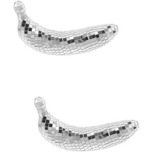 Bananas Disco Fruit Statue 2 Pack, 16.50x7.00x4.50cm