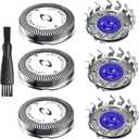 3PCS HQ56 Replacement Shaver Heads for HQ3 HQ4 HQ55 HQ56 HQ6,Replacement Shaver Head Compatible with Philips Norelco HQ300 HQ442 HQ916 HS190 HQ6990 Electric Shavers etc.