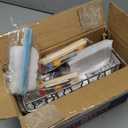 Popsicle Molds Set 10 Pieces Stainless Steel Popsicle Maker, Homemade Popsicle Molds with 100 Sticks, 20 Bags, 22 Silicone Seals, 1 Cleaning Brush & 1 Stand, Ice Pop Mold Maker for Kids (Square)