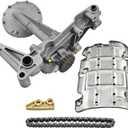 Oil Pump Kit Compatible with 2007 Accord 2002-2006 Acura RSX 2006-2011 Honda Civic 2002-2006 CR-V Fit for K20A K20A2 K20Z1 Engines 15100-PRB-A01 13460-PNC-004 11221-PNC-000 13441-PCX-004 4PCS