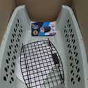 Petmate Pet Porter Fashion Dog Kennel Plastic Crate for Pets 15-20 lbs, Pet Carrier For Home and Travel, Made in USA, 24" L x 14.5" H, Pale Aqua and Black
