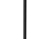 Toilet Paper Holder Free Standing, 25" H Stainless Steel Black Toilet Paper Stand, Weighted Base Floor Tissue Roll Holder for Bathroom, Toilet Roll Stand