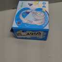 iClever BTH12 Kids Bluetooth Headphones,Colorful LED Lights Kids Headphones Wireless,74/85dBA Safe Volume,85H Playtime,Fast Charging,Bluetooth 5.2,Over Ear,Builtin Mic for iPad/Tablet/Airplane,Blue