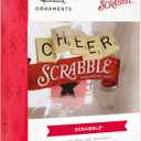 2 x Hallmark Hasbro Scrabble Christmas Ornament