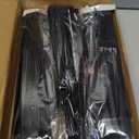 Roowest 6 Pcs Rave Light up Folding Fan for Line Dancing with Battery LED Large Handheld 6 Colors Glowing Fan for Christmas Party Gift Performance Show Birthday Night Club (Black,Neon)