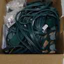 Abeja C7 LED Christmas Lights, 25Ft C7 Frosted White String Lights with 27 Vintage Incandescent Bulbs (E12 Base, 0.6W) Christmas Vintage String Light for Backyard Porch Balcony Party Decor