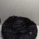 nononfish Puppy Beds for Small Dogs Washable 19" Black Calming and Anxiety Pet Beds Fluffy and Plush Durable Small Dog Bed