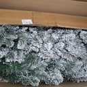 Cinnvoice 3 Pack Pre-lit Christmas Trees with Lights,Fully Flocked Snow, Size: 2' 3' 4'
