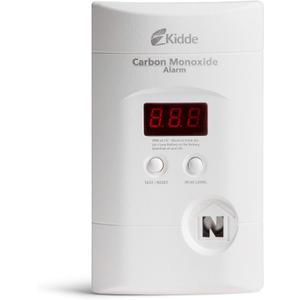 Kidde Carbon Monoxide Detector, Plug-In with 9V Battery Backup, Digital Display, 85 dB Alarm, LED Status Light Indicators, 3rd Edition