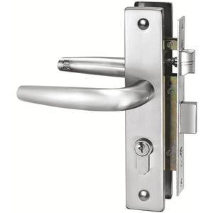 ARTIBETTER Door Handle Lock Stainless Steel Interior Panel Locking Heavy-Duty Front Door Easy Install Modern Security 4.72X 7.48 Inch