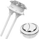 58mm/2.3" Toilet Tank Push Button Thread Diameter Dual Push Flushing Button Adjustable Toilet Water Tank Button,for Glacier Bay Aquasource,for TOTO,for American Standard for, KOHLER