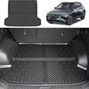 Utiiy Cargo Mat Fit for 2022-2024 Hyundai Tucson Cargo Liner TPE Trunk Mat All Weather Seats Back Protector for Hyundai Tucson Accessories(Cargo Mat+Backrest Mat, Fit with Optional Bose Premium Audio)