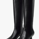 GENSHUO Knee High Boots Women Pointed Toe 2.3 Inches Kitten Heel Tall Boots Classic Fashionable Long Boots with Side Zipper (Black) 5
