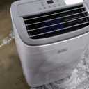 Black+Decker 10000 BTU Portable Air Conditioner Unit, Remote, LED Display, Window Vent Kit, 4 Caster Wheels, White