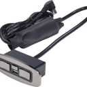 Okin 5 Button Recliner Replacement Parts, Hand Control Handset 5 Pin Plug with USB, Lift Chair Control Replacement for Power Recliner Chair, Electric Recliner, Sofa Reclinable, Left Side