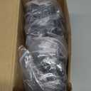 Iron Baluster Shoes Stair Flat Shoe with Screw for 1/2 Inch Square Scroll Basket Twist Knuckle Staircase Balusters Metal Spindle Railing, Satin Black (48 Pcs)