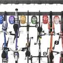 Ultrawall Bike Storage Rack, Wall Mount Bicycle Rack Vertical Bike Hanger for Garage, Home, 6 Bike Racks & 6 Helmet Hooks, Holds Up To 660lbs