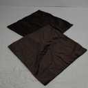 Decorative Pillow Cases 18x18 Chocolate Brown: 2 Pack Cozy Soft Velvet Square Throw Pillow Covers for Farmhouse Home Decor
