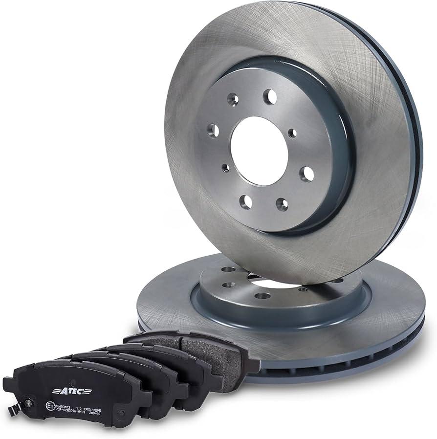 ATEC Germany Brake Set Front Axle Including Brake Discs Diameter 256 mm Vented +