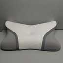 Cervical Neck Pillow for Pain Relief, Bed Pillows for Sleeping, Ergonomic Cooling Pillow, Orthopedic Contour Pillow for Side Back Stomach Sleepers,Neck Support Memory Foam Pillows with Pillow Covers (White&grey)