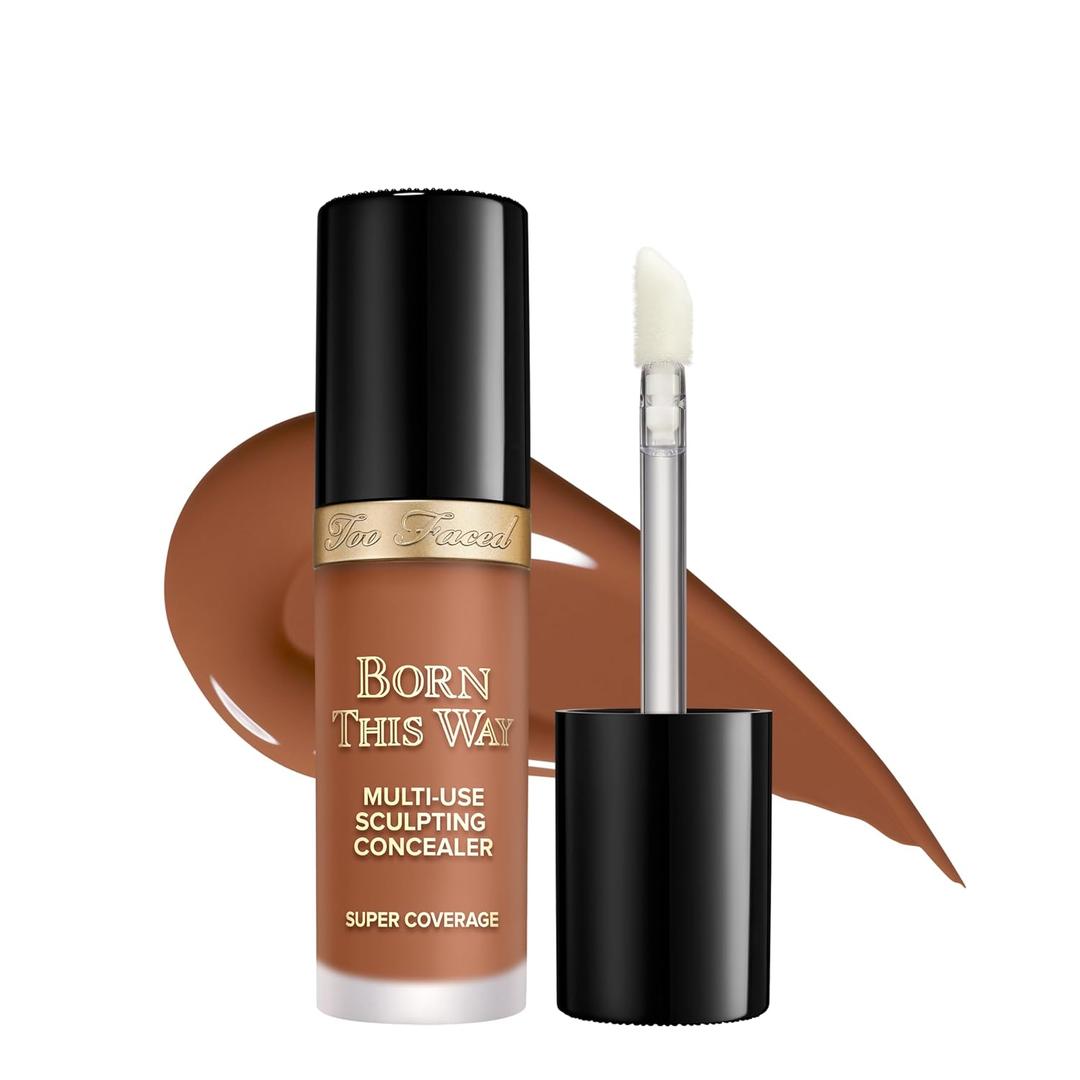 Too Faced Born This Way Super Coverage Multi-Use Concealer | Full-Coverage Hydrating Concealer for Dark Circles & Blemishes with Natural Finish | Hyaluronic Acid & Coconut Water