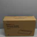 Bonsenkitchen Vacuum Sealer Machine, Stainless Steel Food Sealer Vacuum Sealers with 100 Bags & 1 Roll Bag, 5 Food Vacuum Modes, Built-in Cutter & Bag Storage, Silver-Black