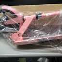 Kick Scooter for Kids Ages 6+, Teens & Adults, Adjustable Handlebars, Rear Brake, Big Wheel Foldable Scooter for Indoor & Outdoor