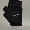 Ventilated Weight Lifting Gloves, Thick Padded Workout Gym Gloves with Full Palm Protection & Grip & Shock Absorption for Women & Men's Fitness Exercise Training (Black)