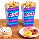 SAVITA 24pcs Video Game Popcorn Boxes, Funny Llama Party Popcorn Bags Battle Holder Bucket Cup Gamers Birthday Decorations for Wrapping Snacks Candy Cookies Party Favor Supplies