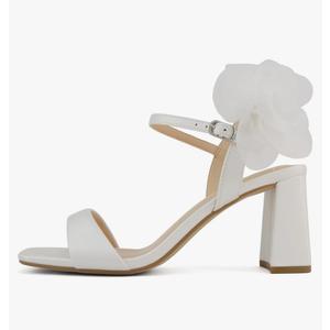 Delicious Bless ~ Women Open Toe High Heel Chiffon Bridal Dress Sandals,Size 6