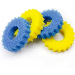 Replacement Foam Sponge, 4 Pieces in Total, Blue and Yellow, 9 inches
