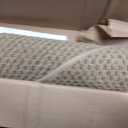 Dirt Trapper Door Mat 26" x 40", Non-Slip, Half Circle, Beige