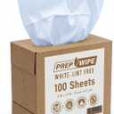 Lint Free Cleaning Towels, Heavy Duty Cleaning Cloths, Lint Free Wipes, Cleaning Cloths for House & Industrial Use, Disposable Cleaning Rags, Pack of 100 Sheets 9" x 17" (White) 26020