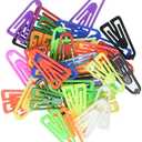 Baumgartens Plastiklips Paper Clips, Small, Smooth, Assorted Colors, 1,000/Box