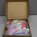 Vesici 12 Pcs Christmas Mini Hair Brush DIY Hairbrush Kits Detangling Christmas Stocking Stuffers Xmas Gifts for Women Spa Party Supplies DIY Crafts