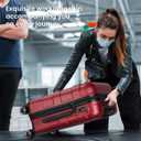 TILYMOL Hardside Carry On Luggage 22x14x9 Airline Approved with Spinner Wheels, Lightweight 20-inch Carry-On Suitcase for Men & Women, Red