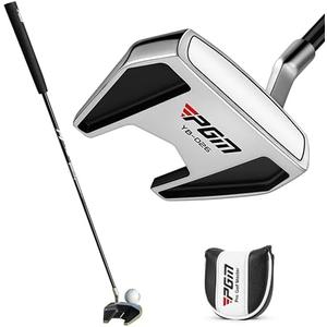 PGM Golf Standing Putter - Golf Putter for Men and Women - Mallet Putter with Stable Low Center of Gravity & Alignment Aid - Right Handed (33") PGM Golf Standing Putter - Golf Putter for Men and Women - Mallet Putter with Stable Low Center of Gravity & Alignment Aid - Right Handed (33")